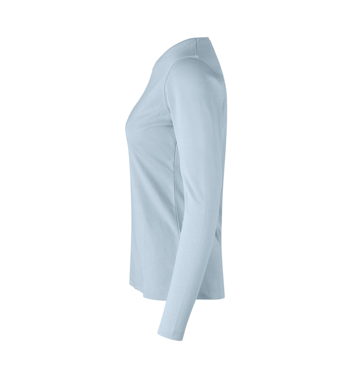 T-shirt interlock | manica lunga | donna - Azzurro
