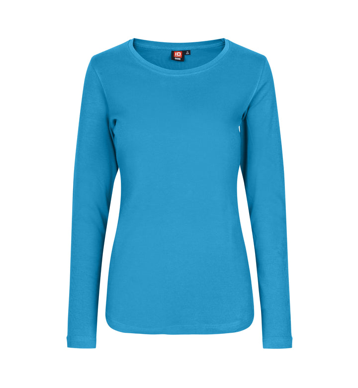 T-shirt interlock | manica lunga | donna - Turchese