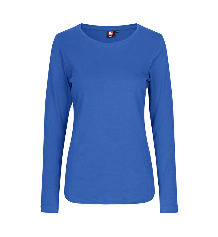 T-shirt interlock | manica lunga | donna - Azure