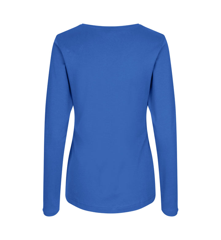 T-shirt interlock | manica lunga | donna - Azure