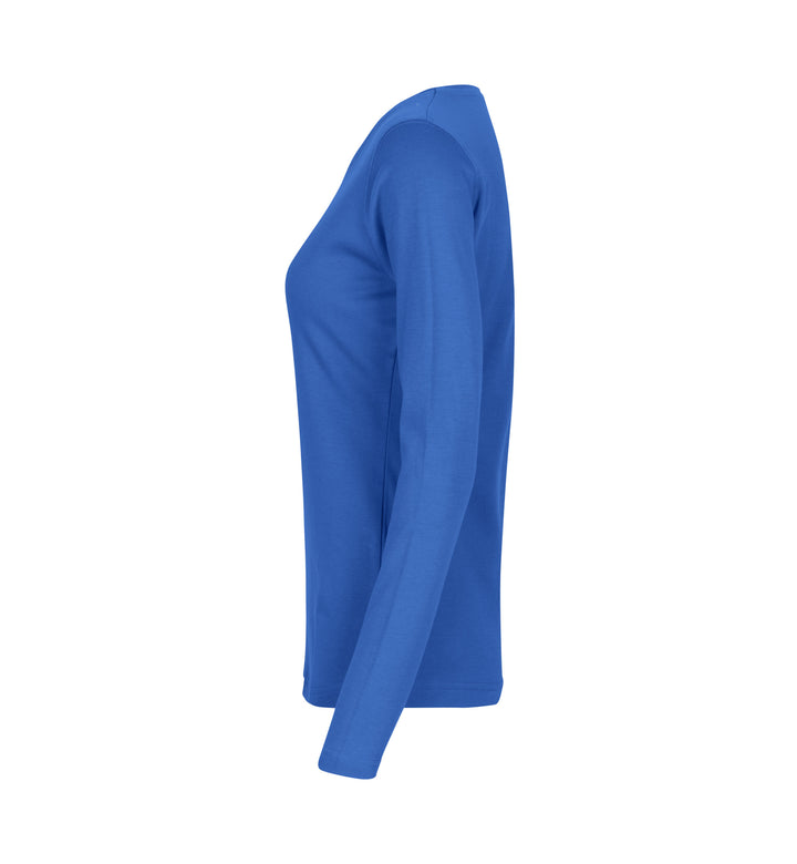 T-shirt interlock | manica lunga | donna - Azure