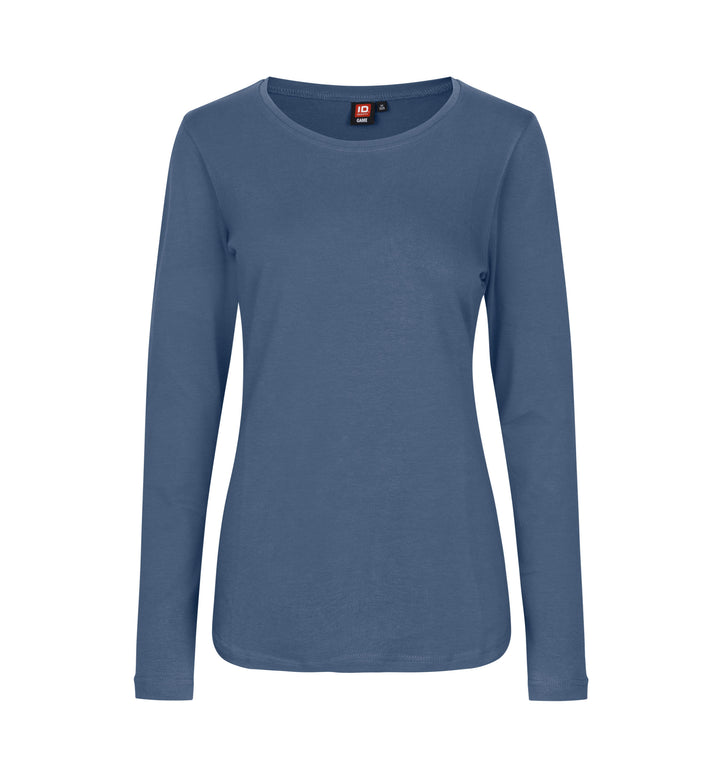T-shirt interlock | manica lunga | donna - Indaco