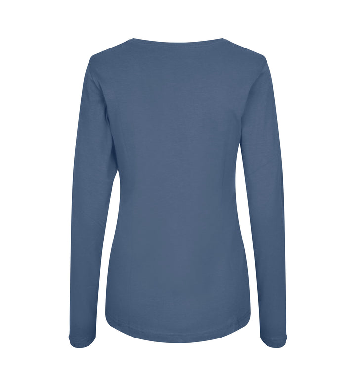 T-shirt interlock | manica lunga | donna - Indaco