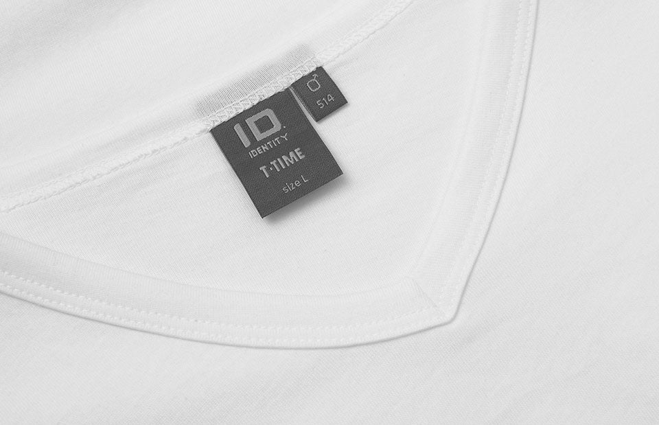 T-shirt T-TIME® | scollo V - Bianco