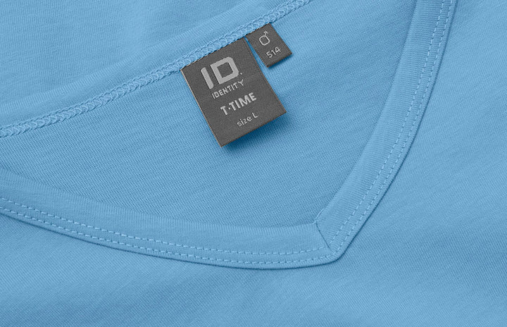 T-shirt T-TIME® | scollo V - Azzurro