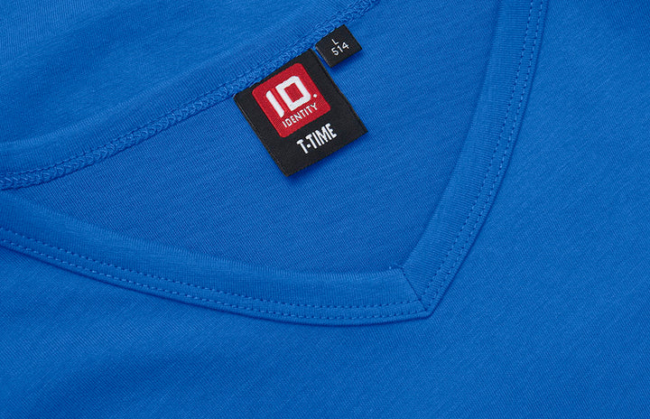 T-shirt T-TIME® | scollo V - Azure