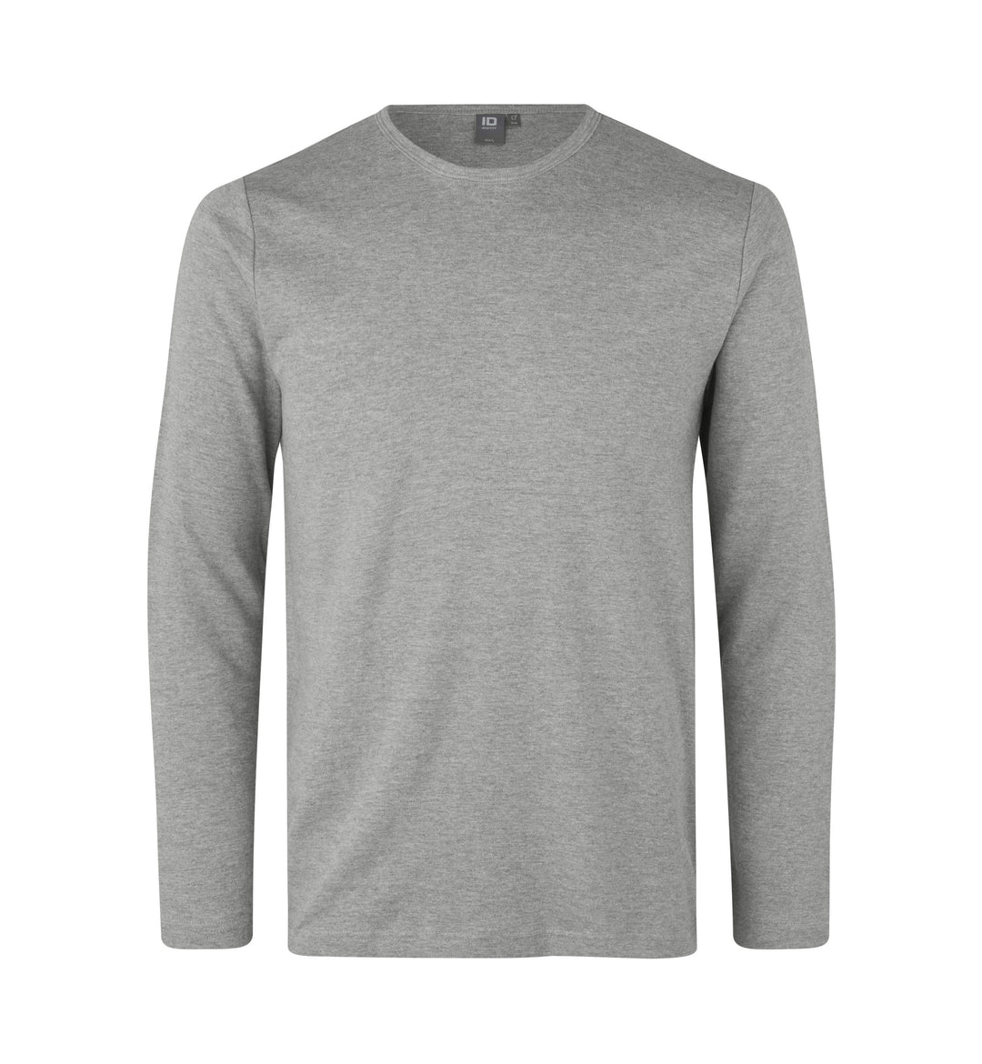 T-shirt interlock | manica lunga - Grigio mélange