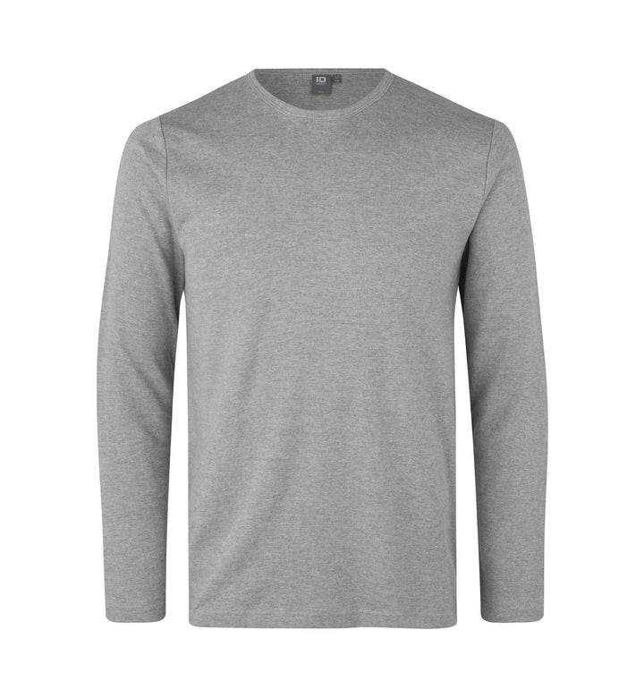 T-shirt interlock | manica lunga - Grigio mélange
