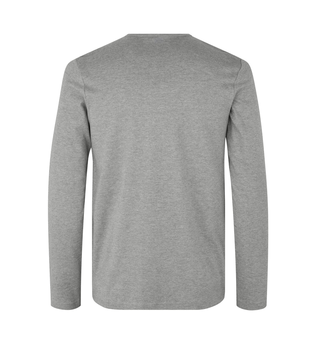 T-shirt interlock | manica lunga - Grigio mélange