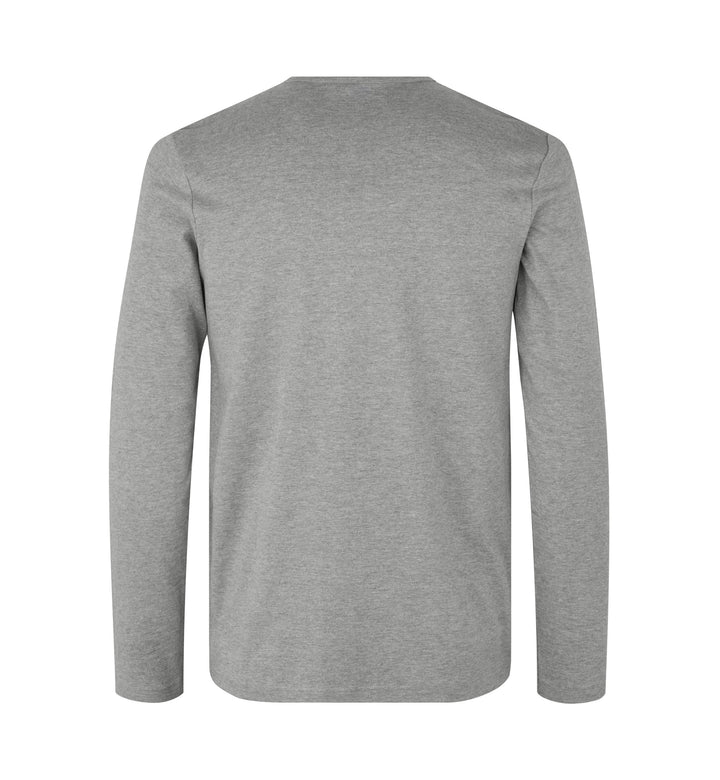 T-shirt interlock | manica lunga - Grigio mélange