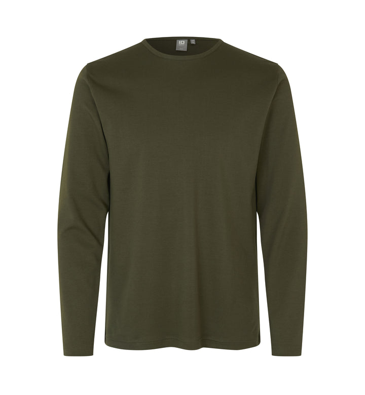 T-shirt interlock | manica lunga - Oliva
