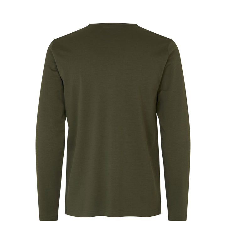 T-shirt interlock | manica lunga - Oliva