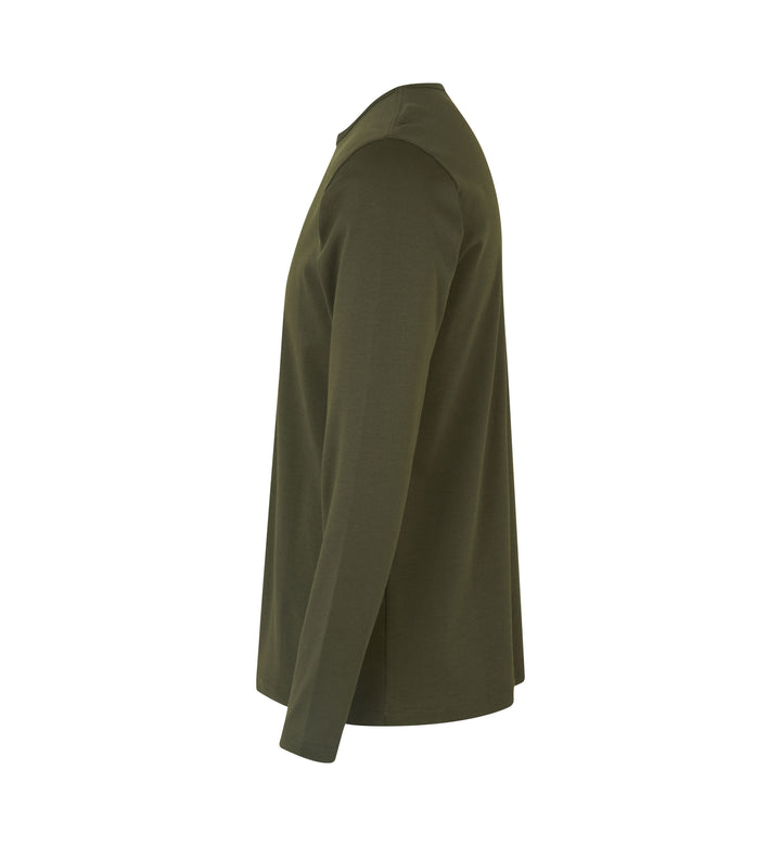 T-shirt interlock | manica lunga - Oliva