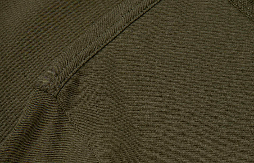 T-shirt interlock | manica lunga - Oliva