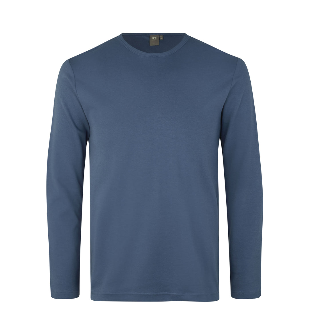 T-shirt interlock | manica lunga - Indaco