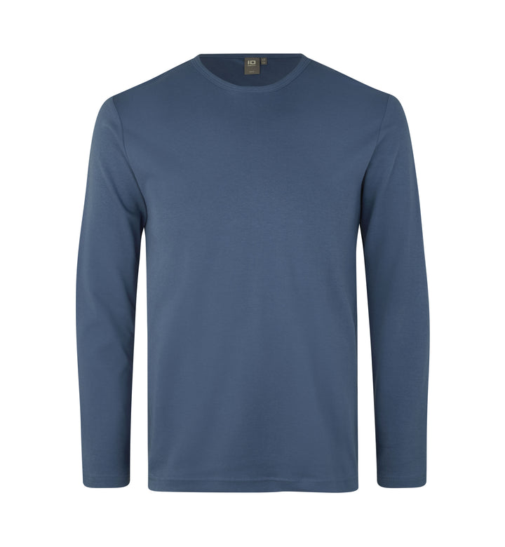 T-shirt interlock | manica lunga - Indaco
