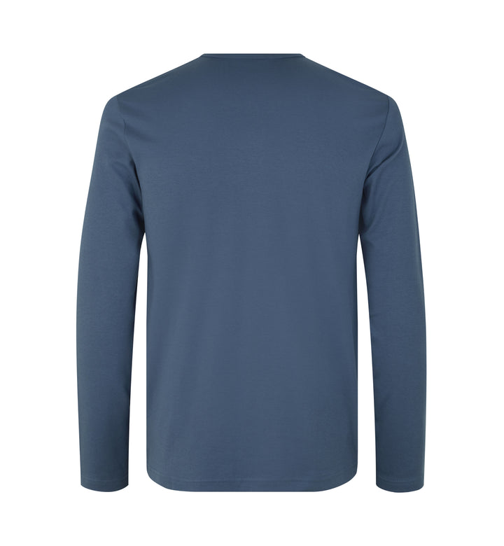 T-shirt interlock | manica lunga - Indaco