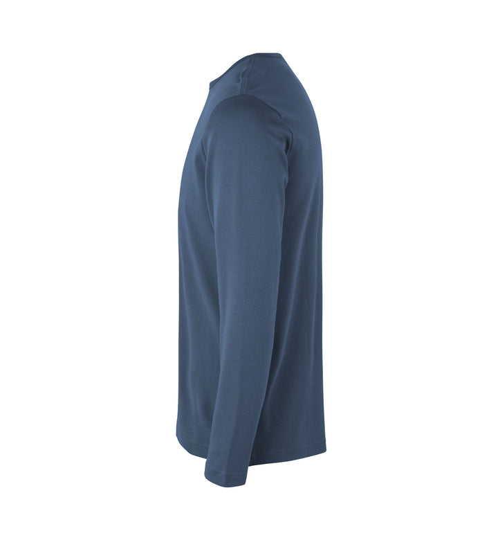 T-shirt interlock | manica lunga - Indaco