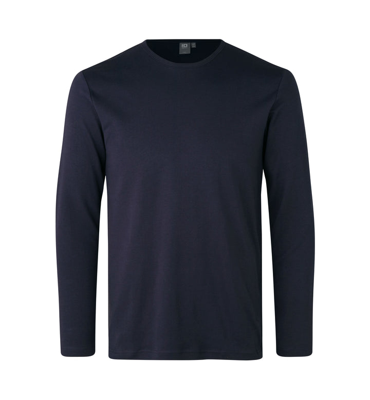 T-shirt interlock | manica lunga - Blu navy