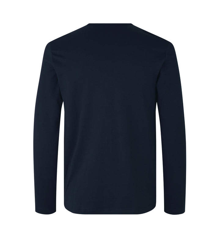 T-shirt interlock | manica lunga - Blu navy