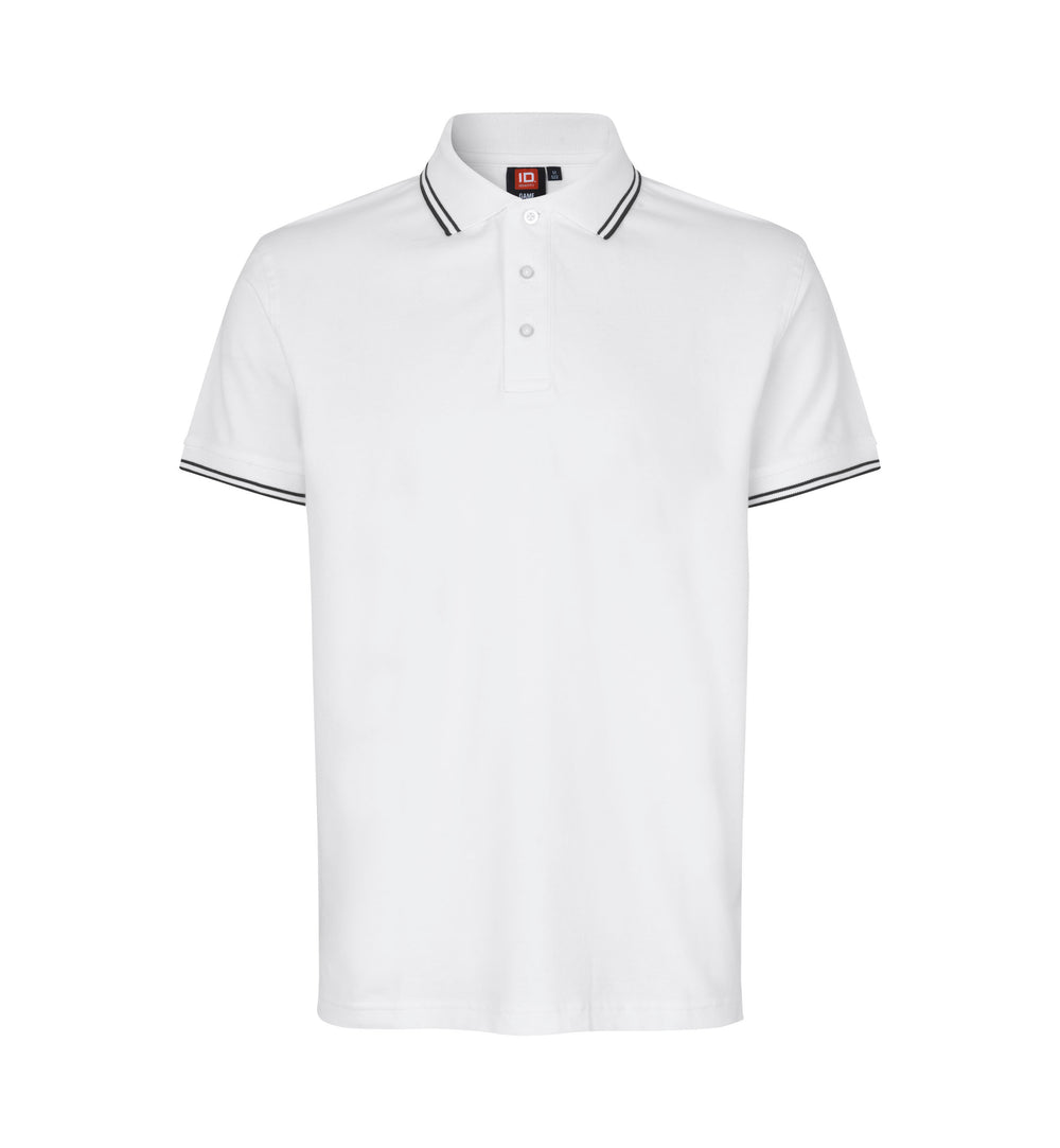 Polo contrasto | stretch - Bianco