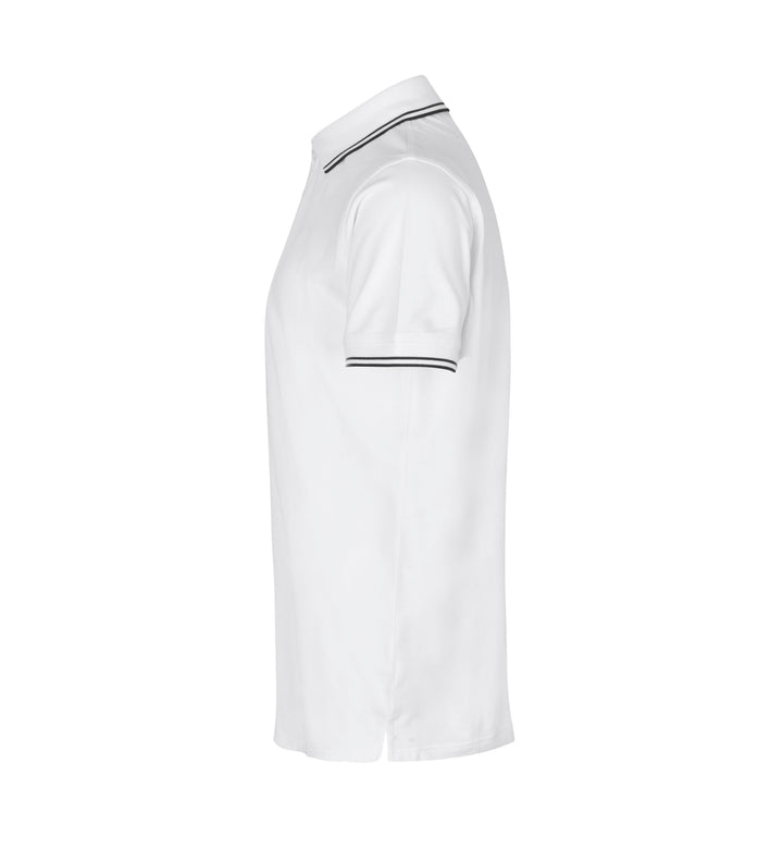 Polo contrasto | stretch - Bianco
