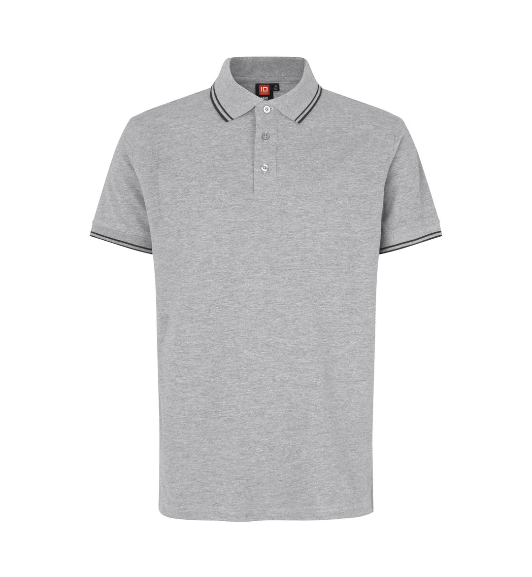 Polo contrasto | stretch - Grigio mélange