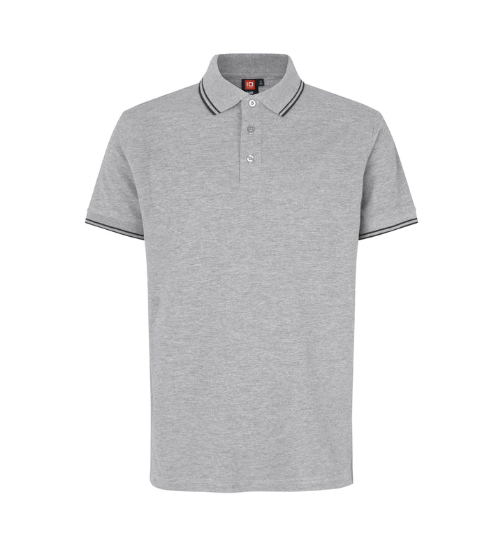 Polo contrasto | stretch - Grigio mélange