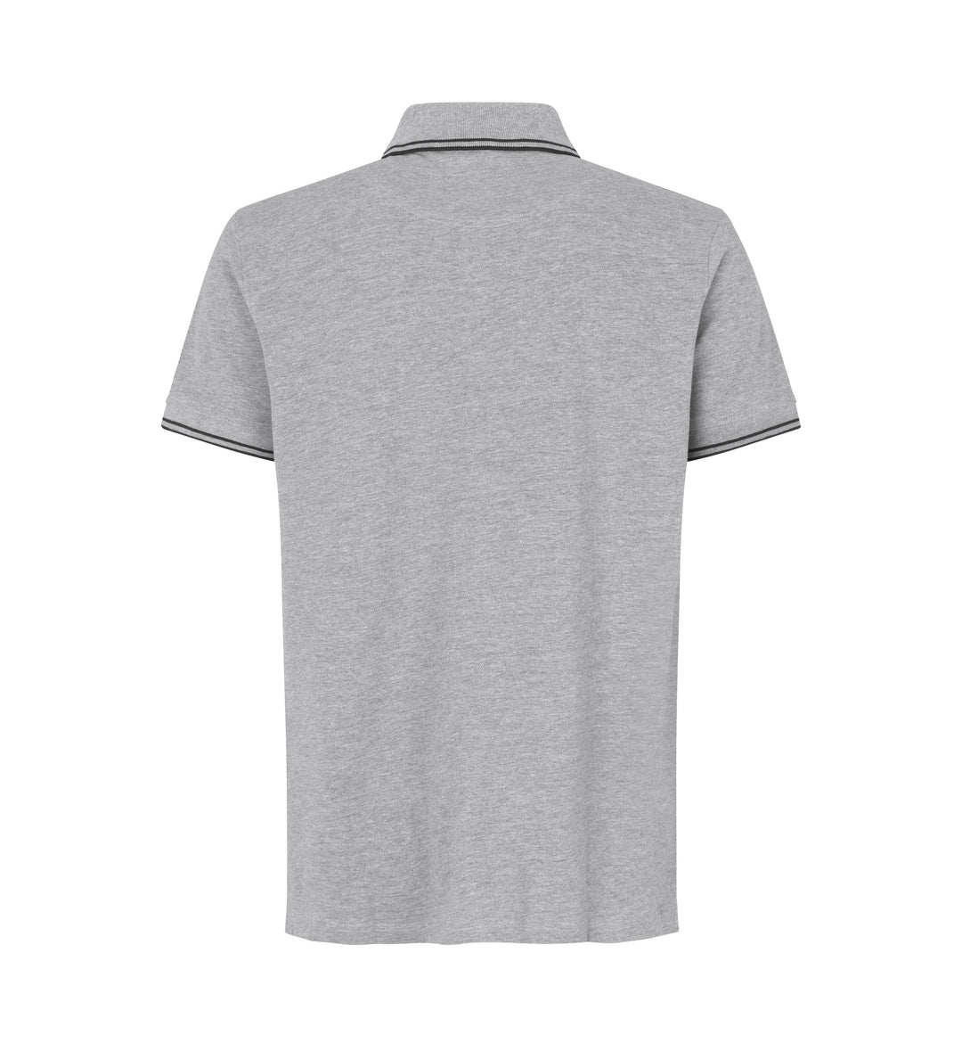 Polo contrasto | stretch - Grigio mélange