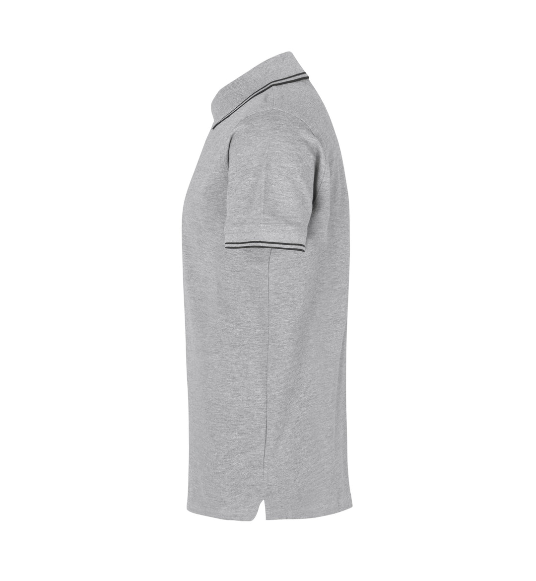 Polo contrasto | stretch - Grigio mélange