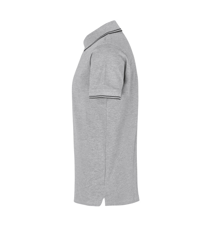Polo contrasto | stretch - Grigio mélange