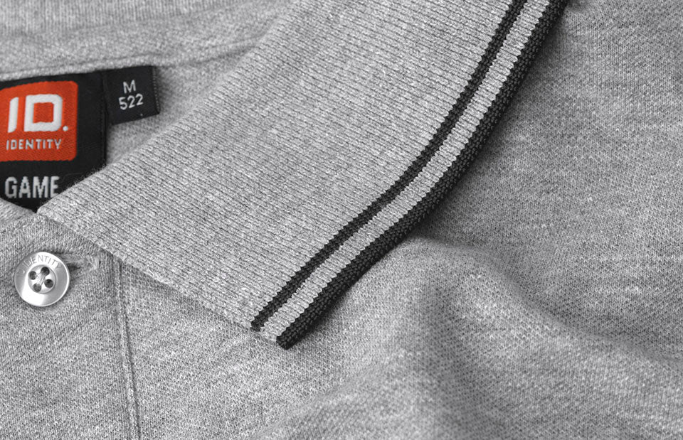 Polo contrasto | stretch - Grigio mélange