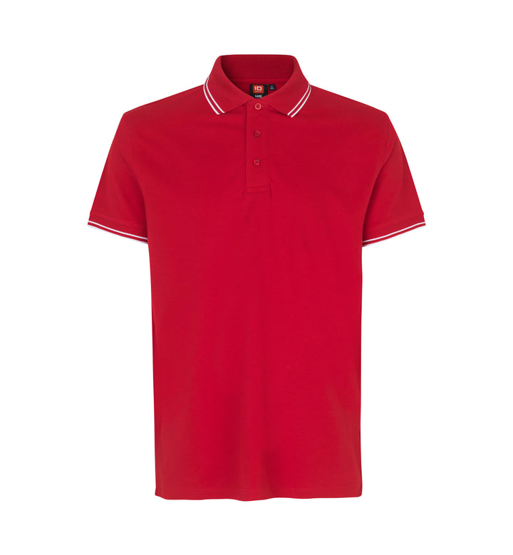 Polo contrasto | stretch - Rosso