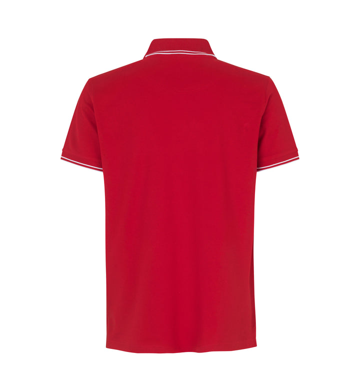 Polo contrasto | stretch - Rosso