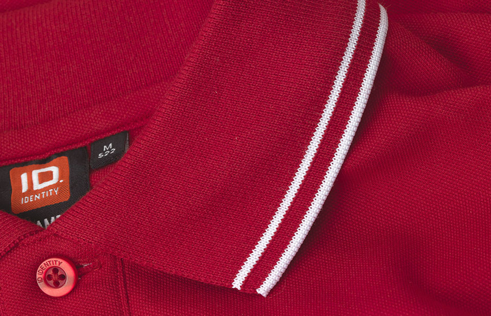 Polo contrasto | stretch - Rosso