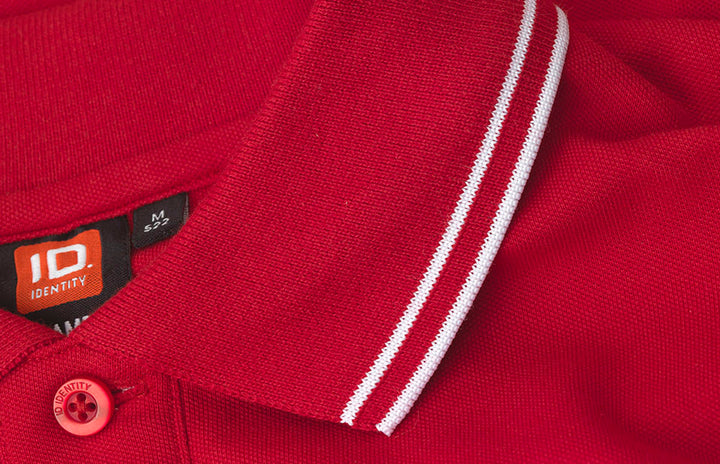 Polo contrasto | stretch - Rosso