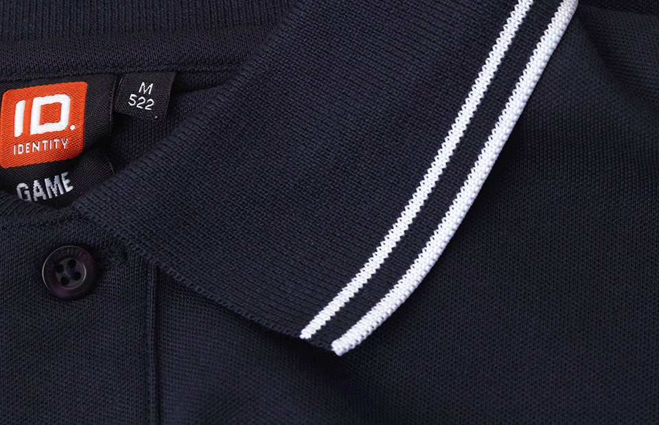 Polo contrasto | stretch - Blu navy