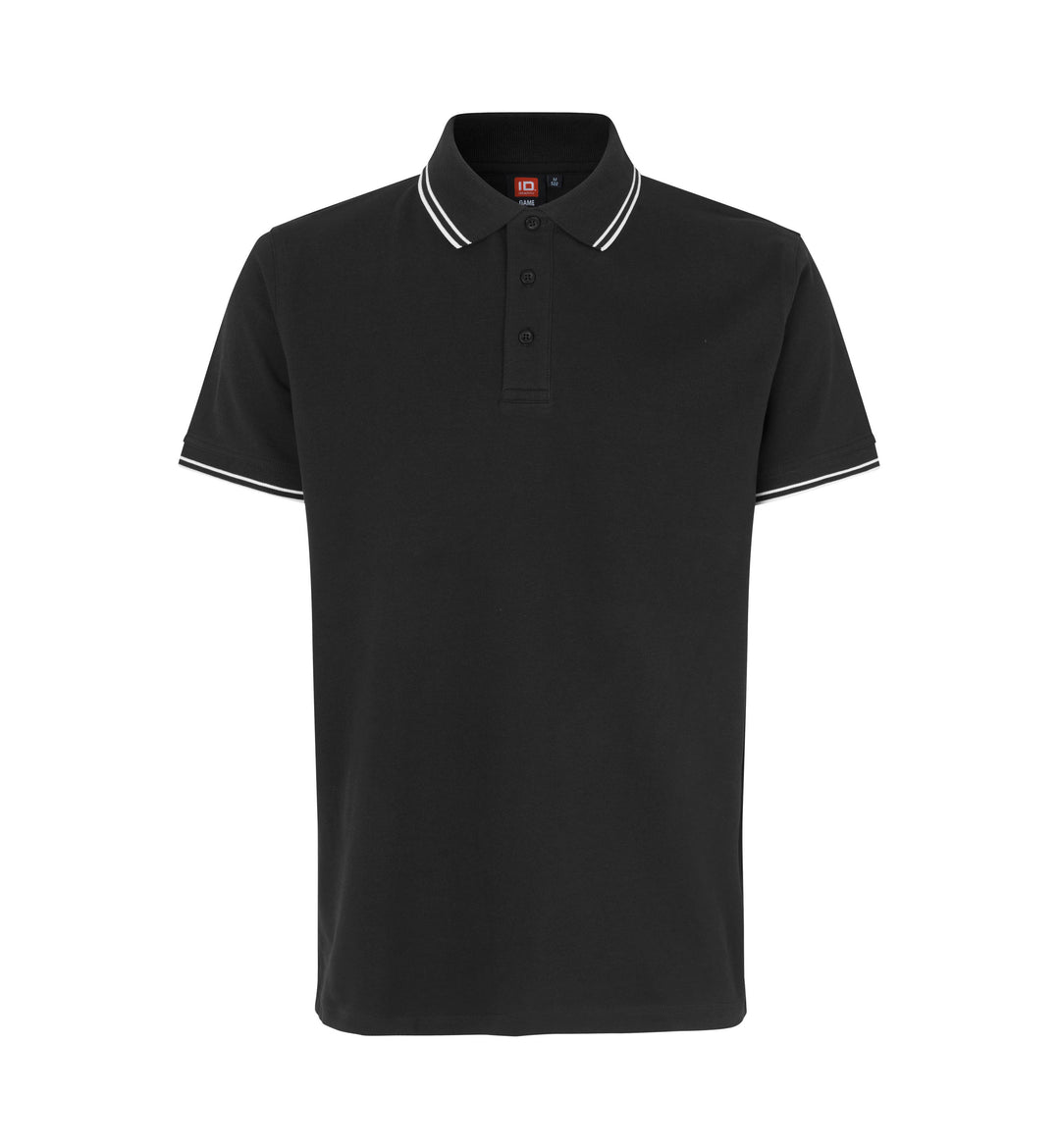 Polo contrasto | stretch - Nero