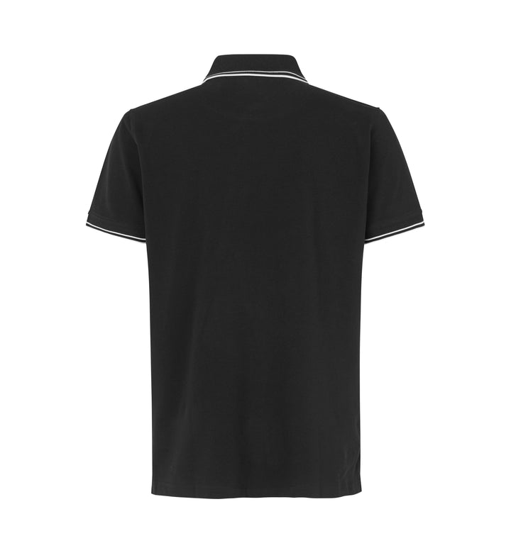 Polo contrasto | stretch - Nero