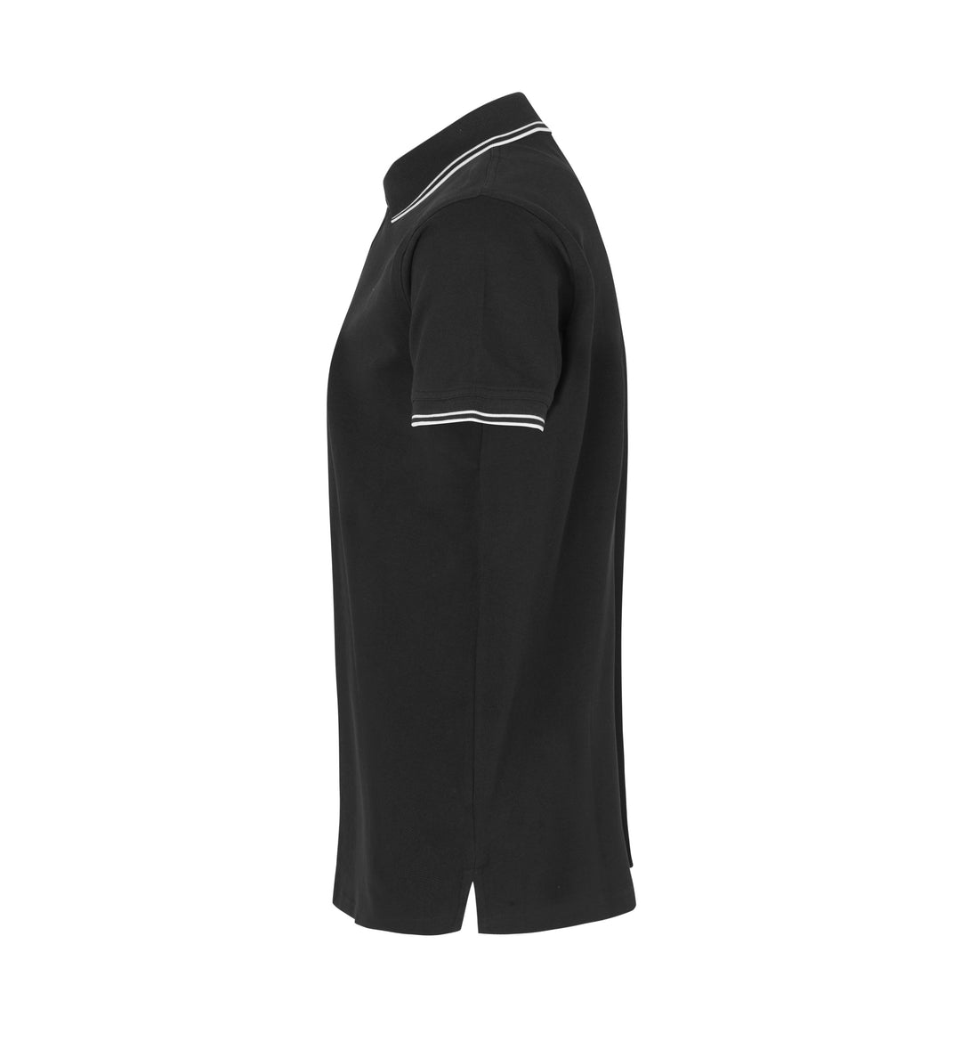 Polo contrasto | stretch - Nero