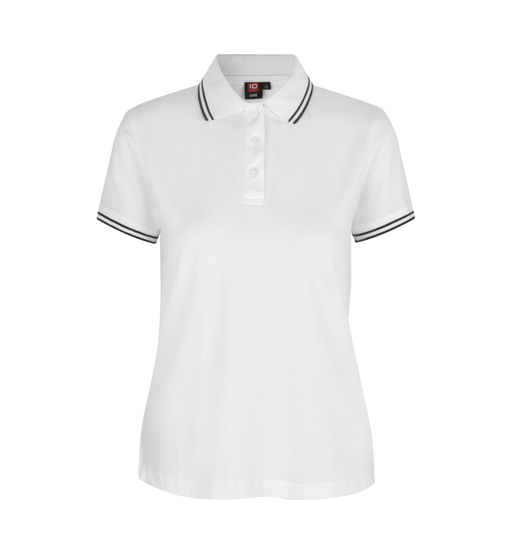 Polo contrasto | stretch | donna - Bianco