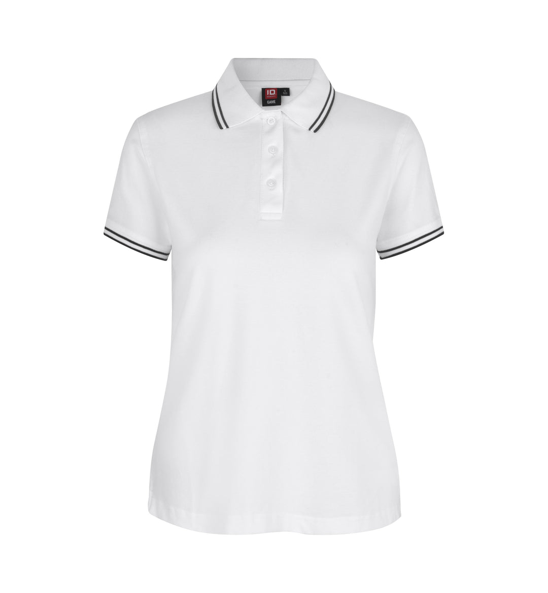 Polo contrasto | stretch | donna - Bianco