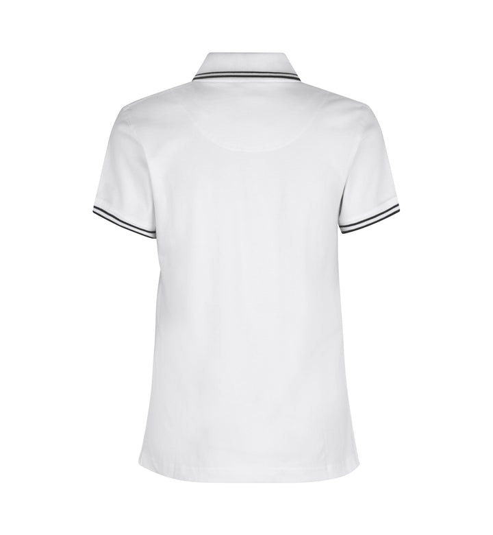 Polo contrasto | stretch | donna - Bianco