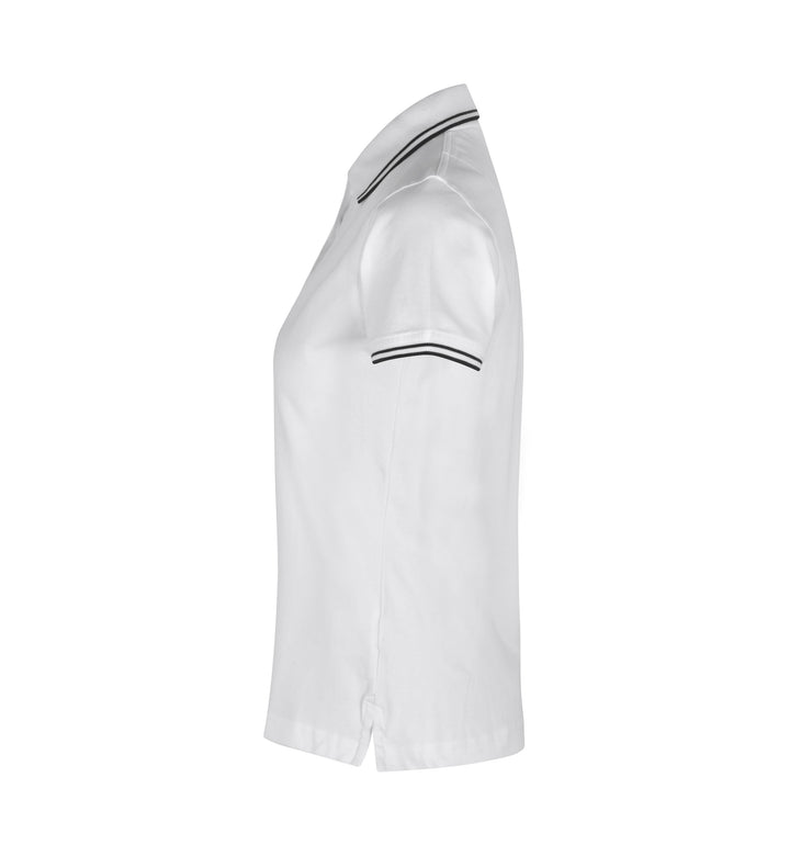 Polo contrasto | stretch | donna - Bianco