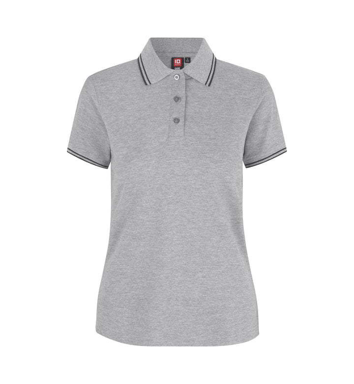 Polo contrasto | stretch | donna - Grigio mélange
