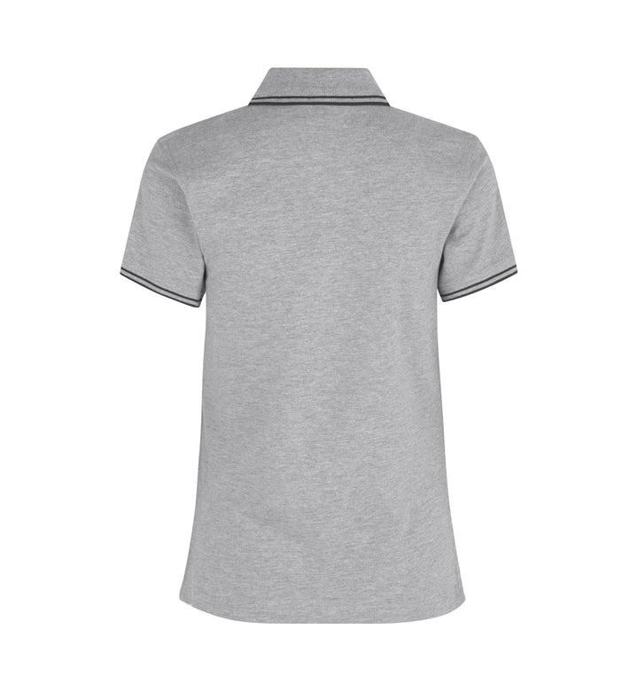 Polo contrasto | stretch | donna - Grigio mélange