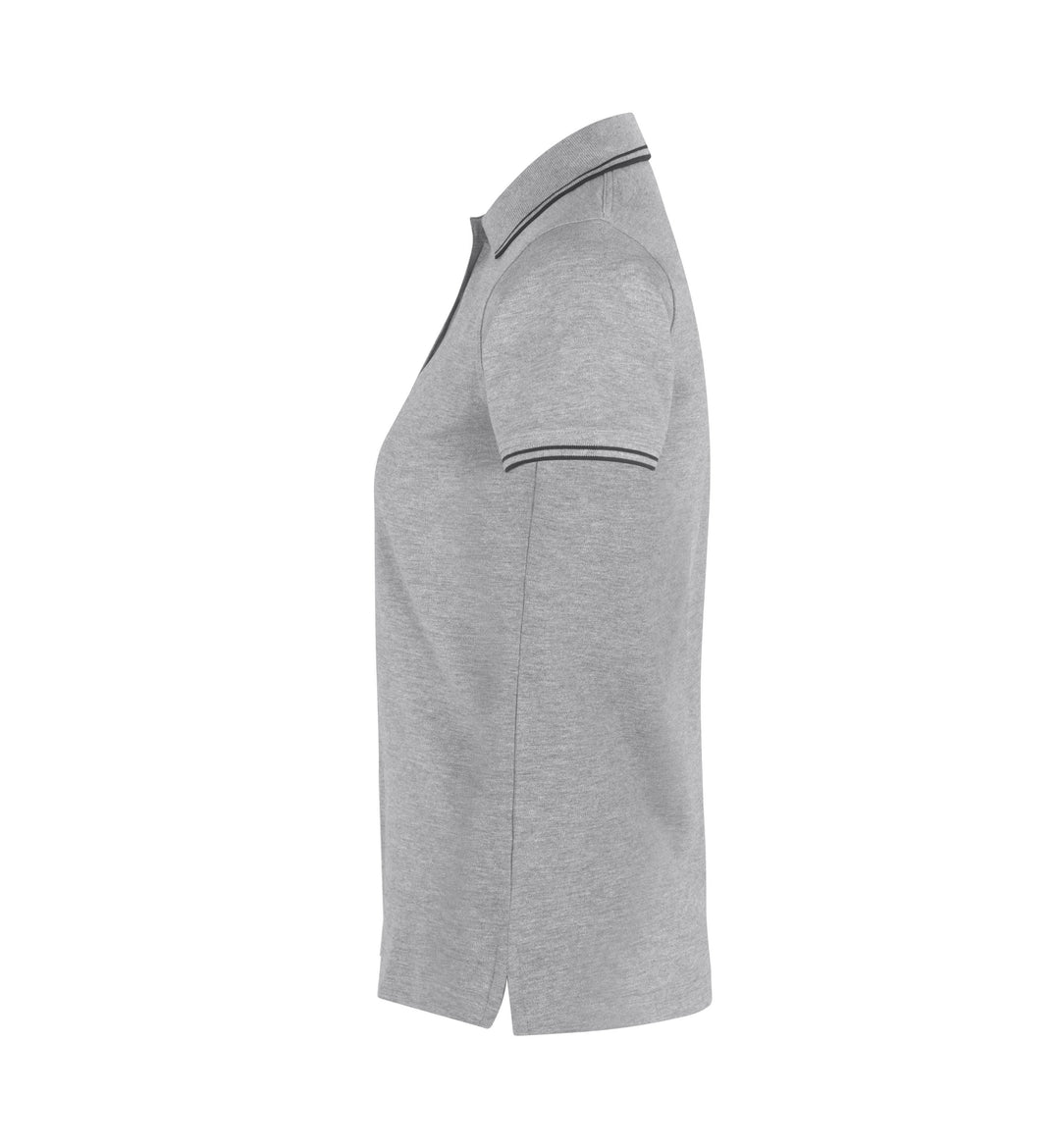 Polo contrasto | stretch | donna - Grigio mélange