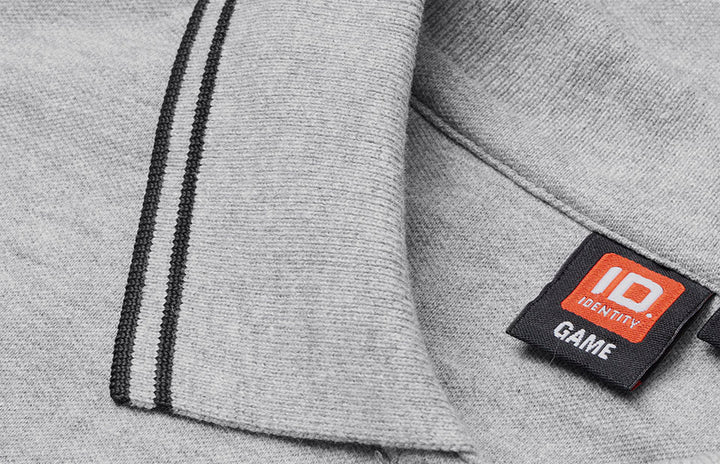 Polo contrasto | stretch | donna - Grigio mélange