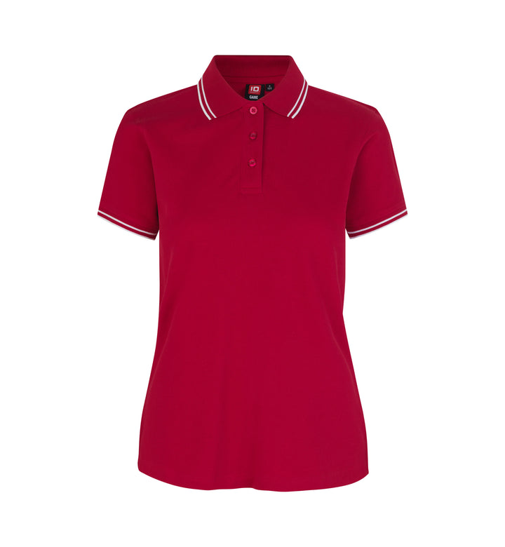 Polo contrasto | stretch | donna - Rosso