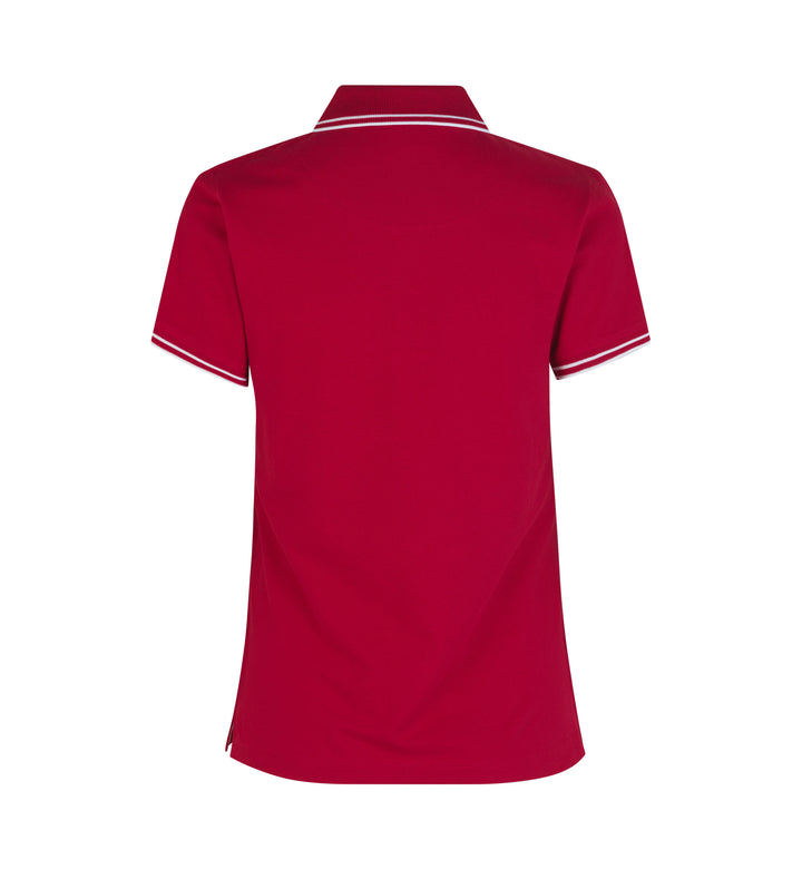 Polo contrasto | stretch | donna - Rosso